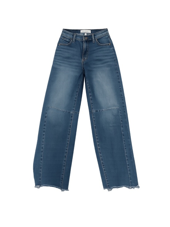 ASHLEY MASON Denim - Women's Ashley Mason Premium Blue Wide Leg Jeans Size 24
#030